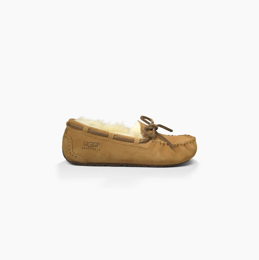 UGG Dakota Brown Slippers for Kids (TYFG13652)